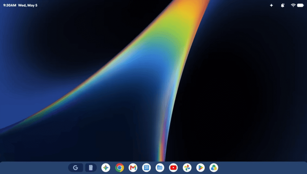 Googlebook tela inicial