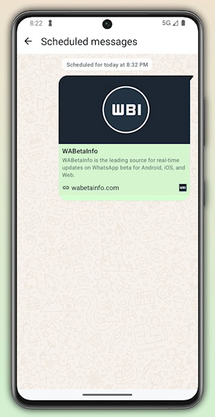 WhatsApp Mensagens agendadas em teste